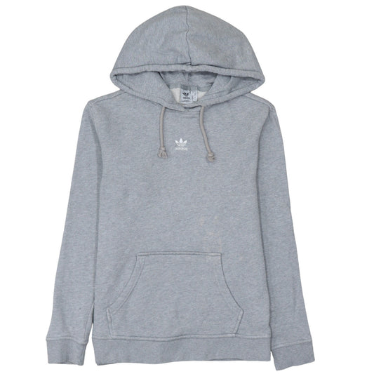 Adidas Women’s Grey Pullover Hoodie L Cotton Blend Casual