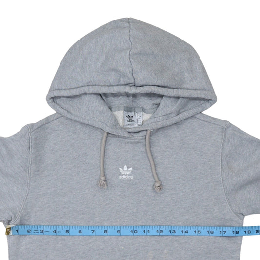 Adidas Women’s Grey Pullover Hoodie L Cotton Blend Casual