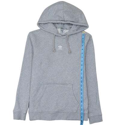 Adidas Women’s Grey Pullover Hoodie L Cotton Blend Casual