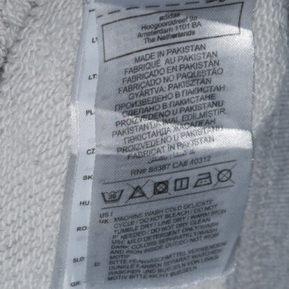 Adidas Women’s Grey Pullover Hoodie L Cotton Blend Casual