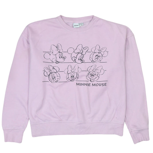 Primark Disney Women Pink Minnie Mouse Cotton Sweatshirt Size 10/12