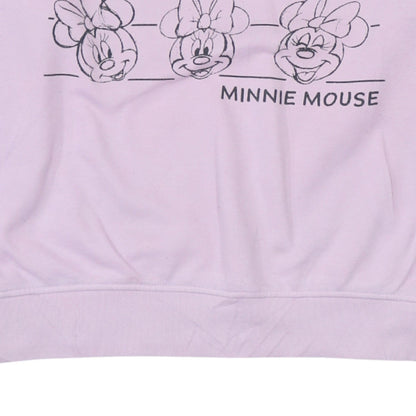 Primark Disney Women Pink Minnie Mouse Cotton Sweatshirt Size 10/12