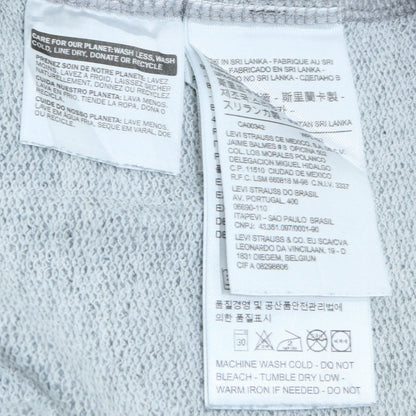 Levi's Womens Grey Crew Neck Logo Pullover Sweatshirt Size S