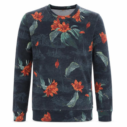 Carhartt Men's Multicoloured Floral Cotton Pullover Sweatshirt S