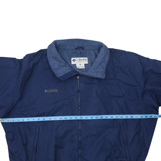 Columbia Men's Blue 2XL Windbreaker Jacket Waterproof Lined