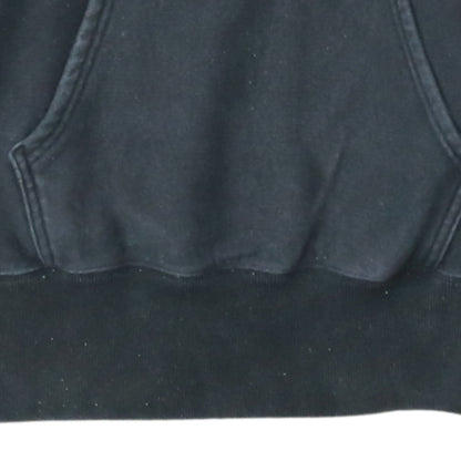 Champion Men's Black Medium Pullover Hoodie Embroidered Logo