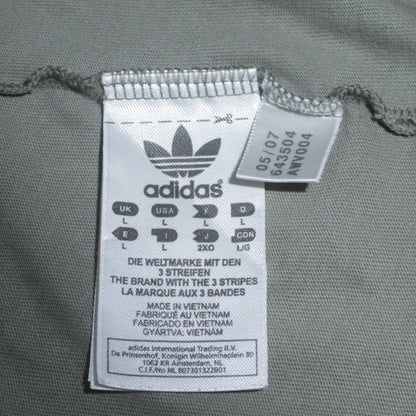 Adidas Men Grey Graphic Logo T-Shirt L Crew Neck Cotton