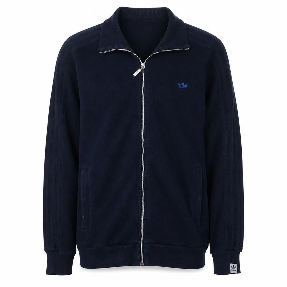 adidas Men's Blue Full Zip Collared Jumper Size M