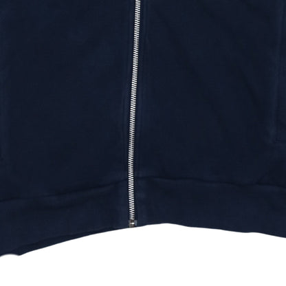 adidas Men's Blue Full Zip Collared Jumper Size M