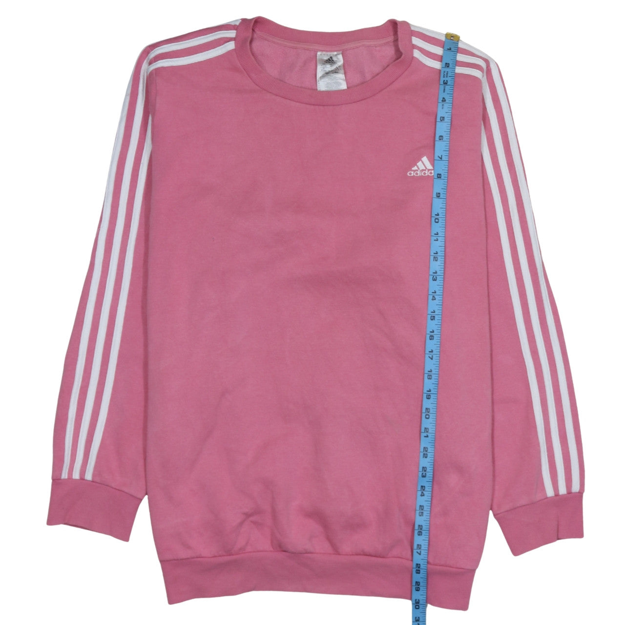 Adidas Women Pink Crew Neck Pullover Sweatshirt 4XL Logo Detail