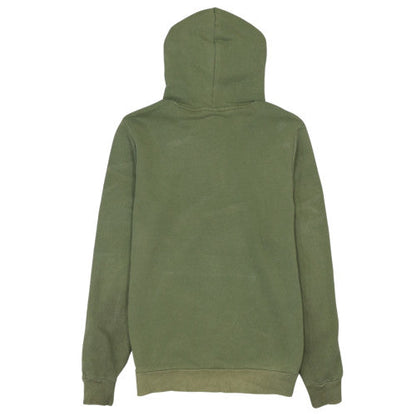 Puma Men's Green Pullover Hoodie S Logo Fleece Sweatshirt