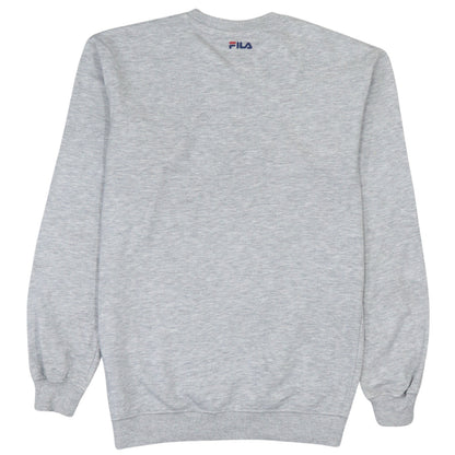 Fila Women Grey Logo Crew Neck Pullover Sweatshirt XS