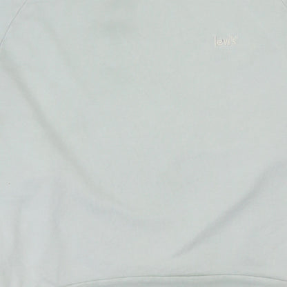 Levi's Womens Light Blue Crew Neck Pullover Sweatshirt Size M