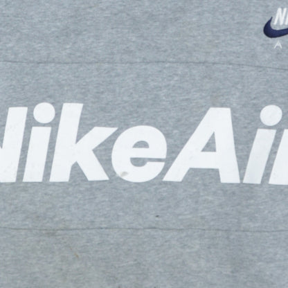 Nike Air Women's Grey Pullover Sweatshirt XL Logo Print