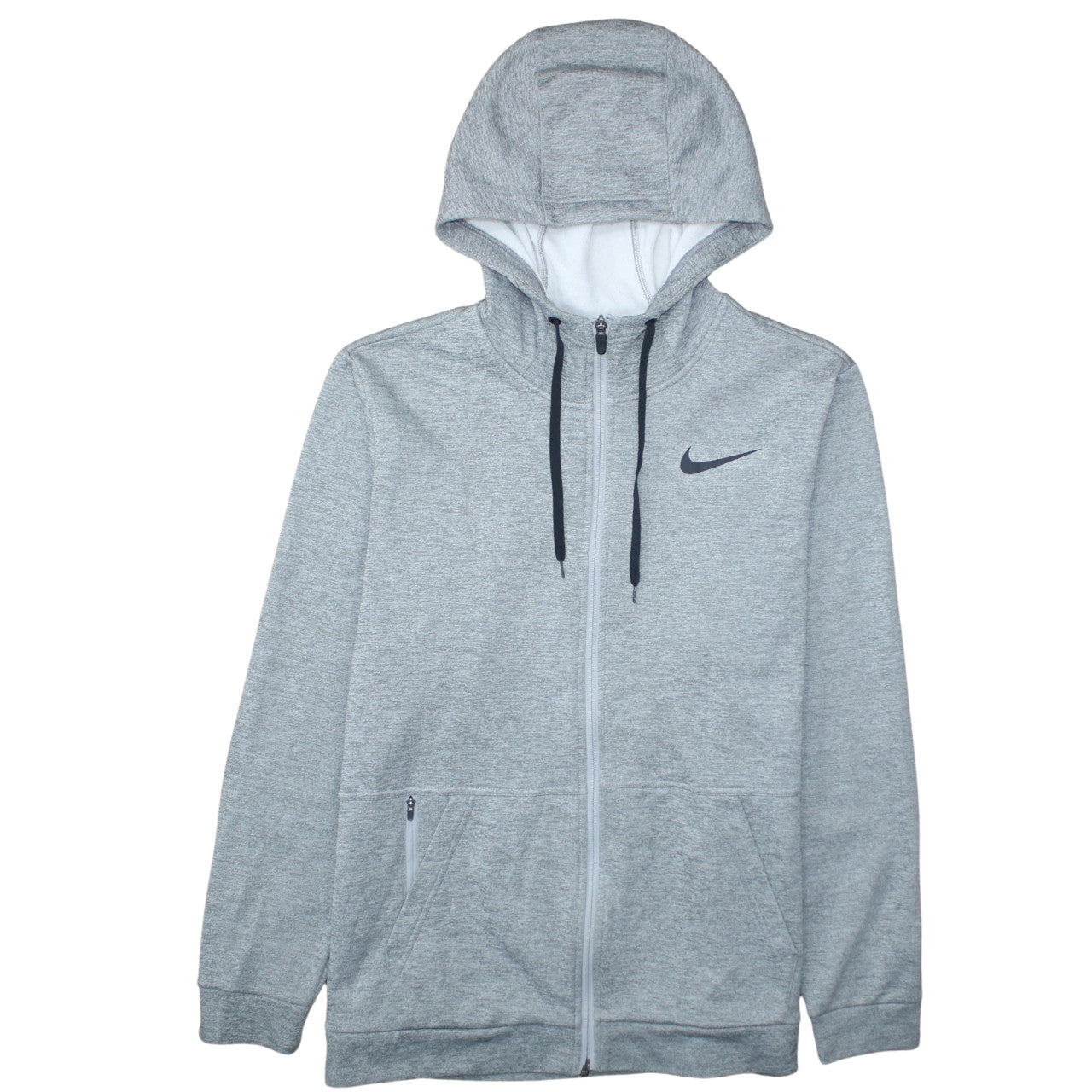 Nike Men's Grey Therma-Fit Full Zip Hoodie Size L Sportswear