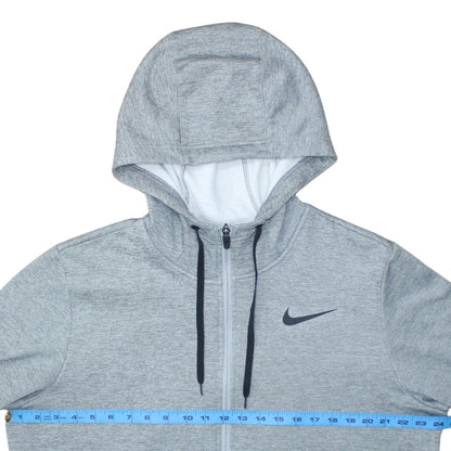 Nike Men's Grey Therma-Fit Full Zip Hoodie Size L Sportswear