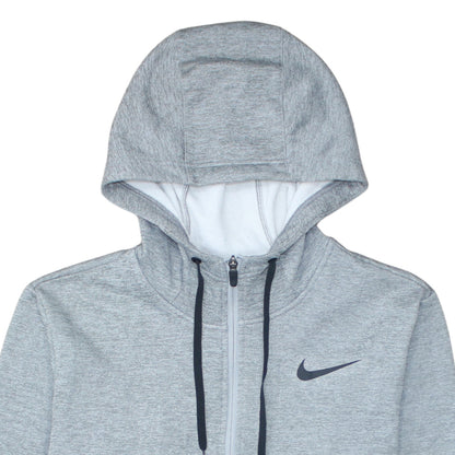 Nike Men's Grey Therma-Fit Full Zip Hoodie Size L Sportswear