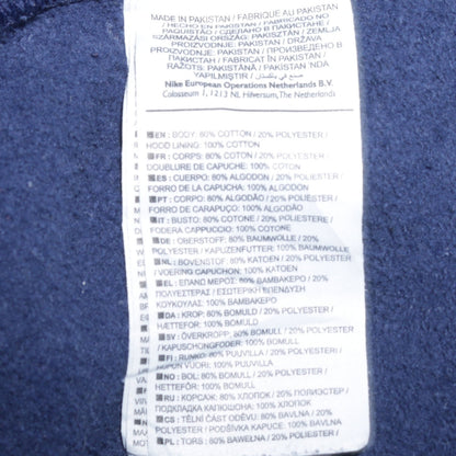 Nike Men's Blue XS Pullover Hoodie with Logo Graphic Print