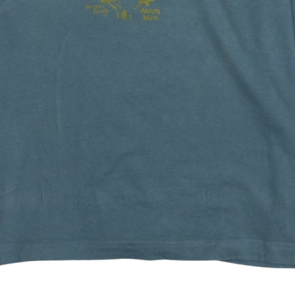 Puma Men's Blue Long Sleeve Graphic Logo T-Shirt Size M