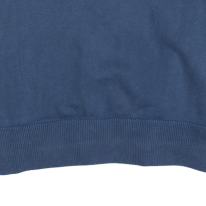 Timberland Men Blue Cotton Crew Neck Pullover Jumper L