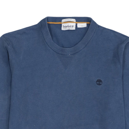 Timberland Men Blue Cotton Crew Neck Pullover Jumper L