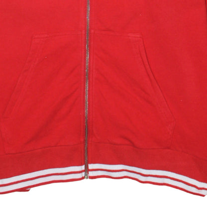 Nike Women Red Full Zip Hoodie L Sportswear Track Trials 72