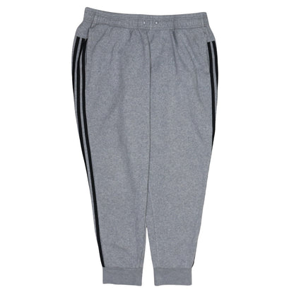 adidas Womens Grey XL Jogger Fleece Sweatpants with Stripes