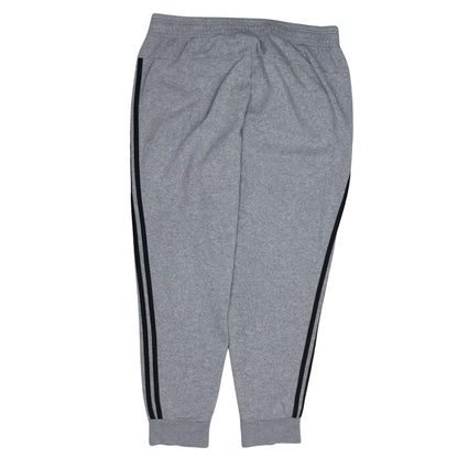adidas Womens Grey XL Jogger Fleece Sweatpants with Stripes