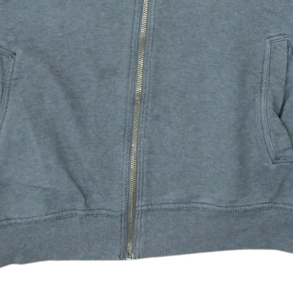 Wrangler Mens Blue Full Zip Hoodie Regular Fit Cotton Sweatshirt Size L