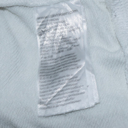 Calvin Klein Jeans Men's White Pullover Hoodie M Regular Fit
