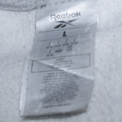 Reebok Womens Grey Crew Neck Pullover Sweatshirt L Casual Sportswear