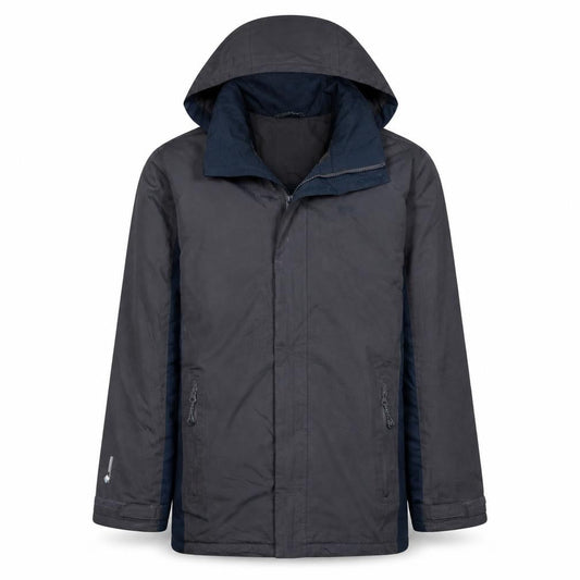 Regatta Men’s Black Waterproof Hooded Rain Coat Jacket Size S