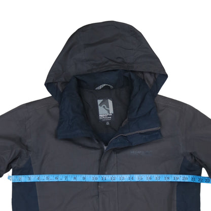 Regatta Men’s Black Waterproof Hooded Rain Coat Jacket Size S