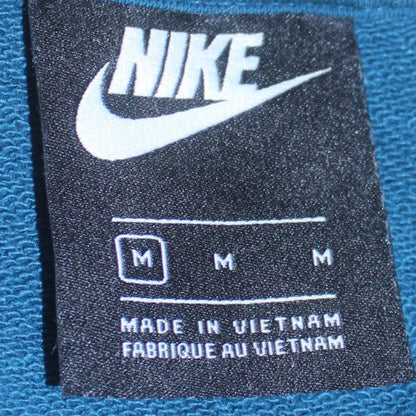 Nike Men's Blue Pullover Sweatshirt M Graphic Sports Logo Crew Neck
