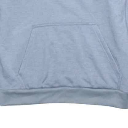 adidas Mens Grey Pullover Hoodie Medium Logo Fleece Sportswear