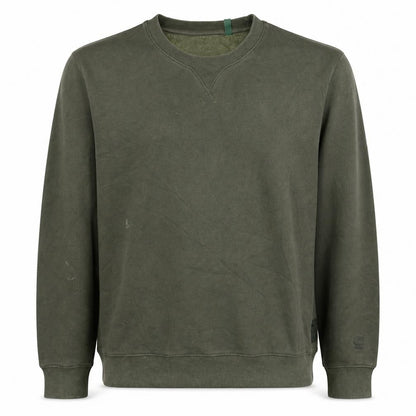 G-Star RAW Men's Green Crew Neck Pullover Sweatshirt L