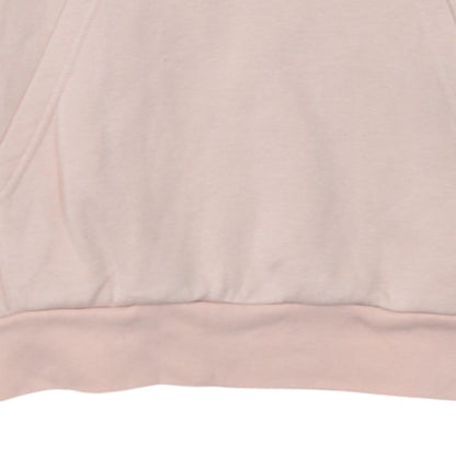 Adidas Girls Pink Logo Pullover Hoodie 12-13 Years Fleece Sweatshirt