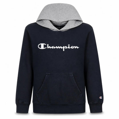 Champion Men’s Blue Pullover Hoodie Small Regular Fit Logo Fleece