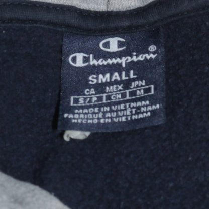 Champion Men’s Blue Pullover Hoodie Small Regular Fit Logo Fleece