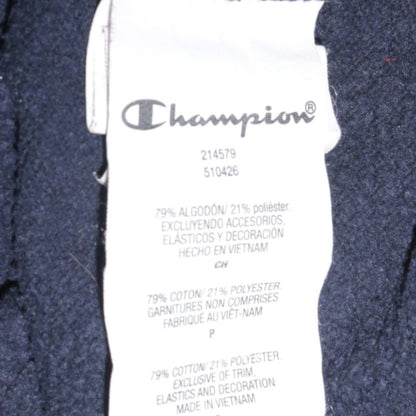 Champion Men’s Blue Pullover Hoodie Small Regular Fit Logo Fleece