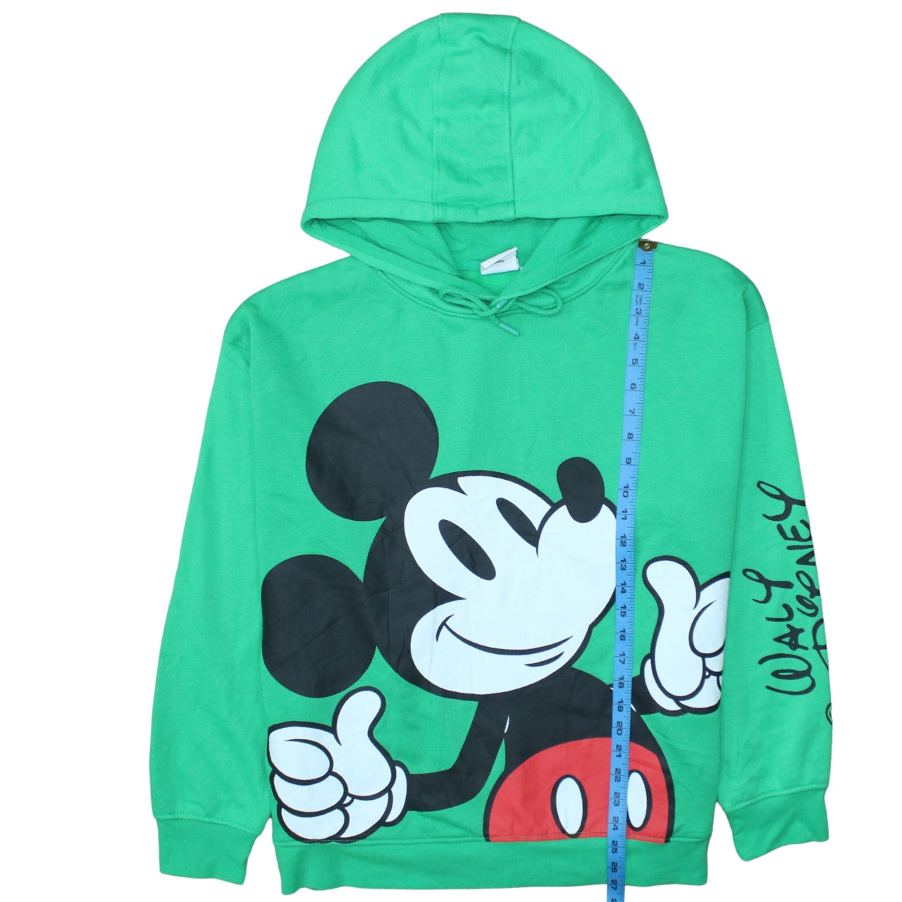 Disney Women Green Mickey Mouse Pullover Hoodie XL