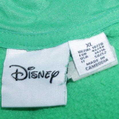 Disney Women Green Mickey Mouse Pullover Hoodie XL