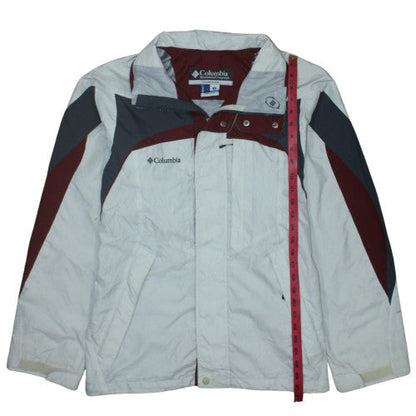 Columbia Men's White M 3-in-1 Waterproof Hiking Jacket
