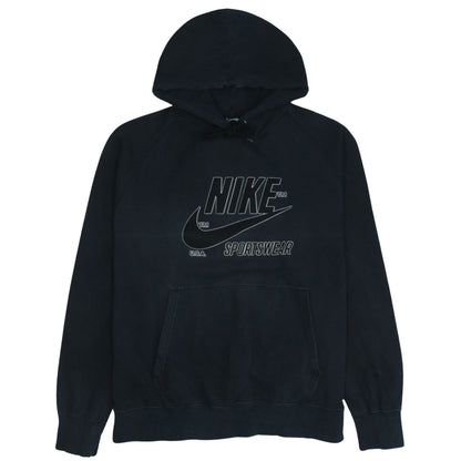 Nike Men's Black Pullover Hoodie L Sportswear Graphic Fleece