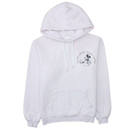 H&M Disney Mickey Mouse Women's Pink Pullover Hoodie Size Small