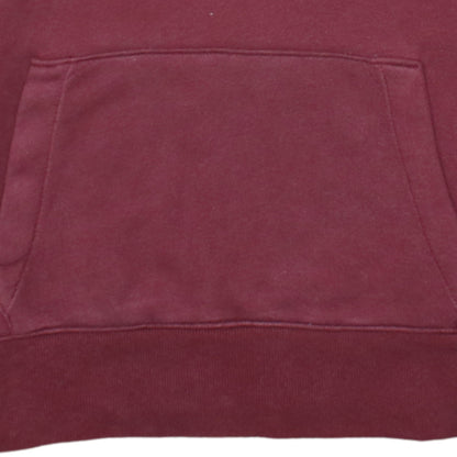 Hollister Mens Red Pullover Hoodie XS Logo Fleece Sweatshirt