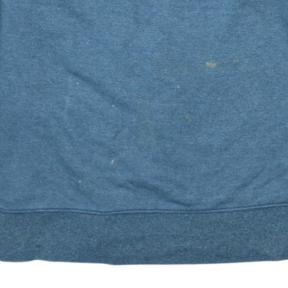Nike Men's Blue Crew Neck Pullover Sweatshirt L Logo Print