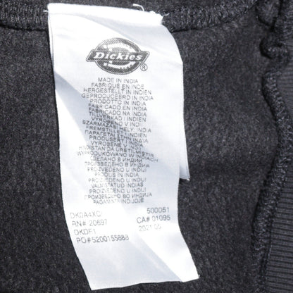 Dickies Men's Black XL Pullover Fleece Sweatshirt Logo Crew Neck