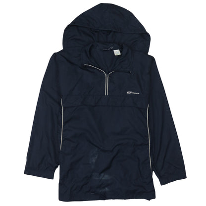 Reebok Mens Blue Small Windbreaker Hooded Lightweight Jacket