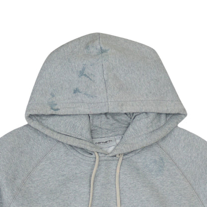 Carhartt Work In Progress Grey Pullover Hoodie Women S Cotton Blend